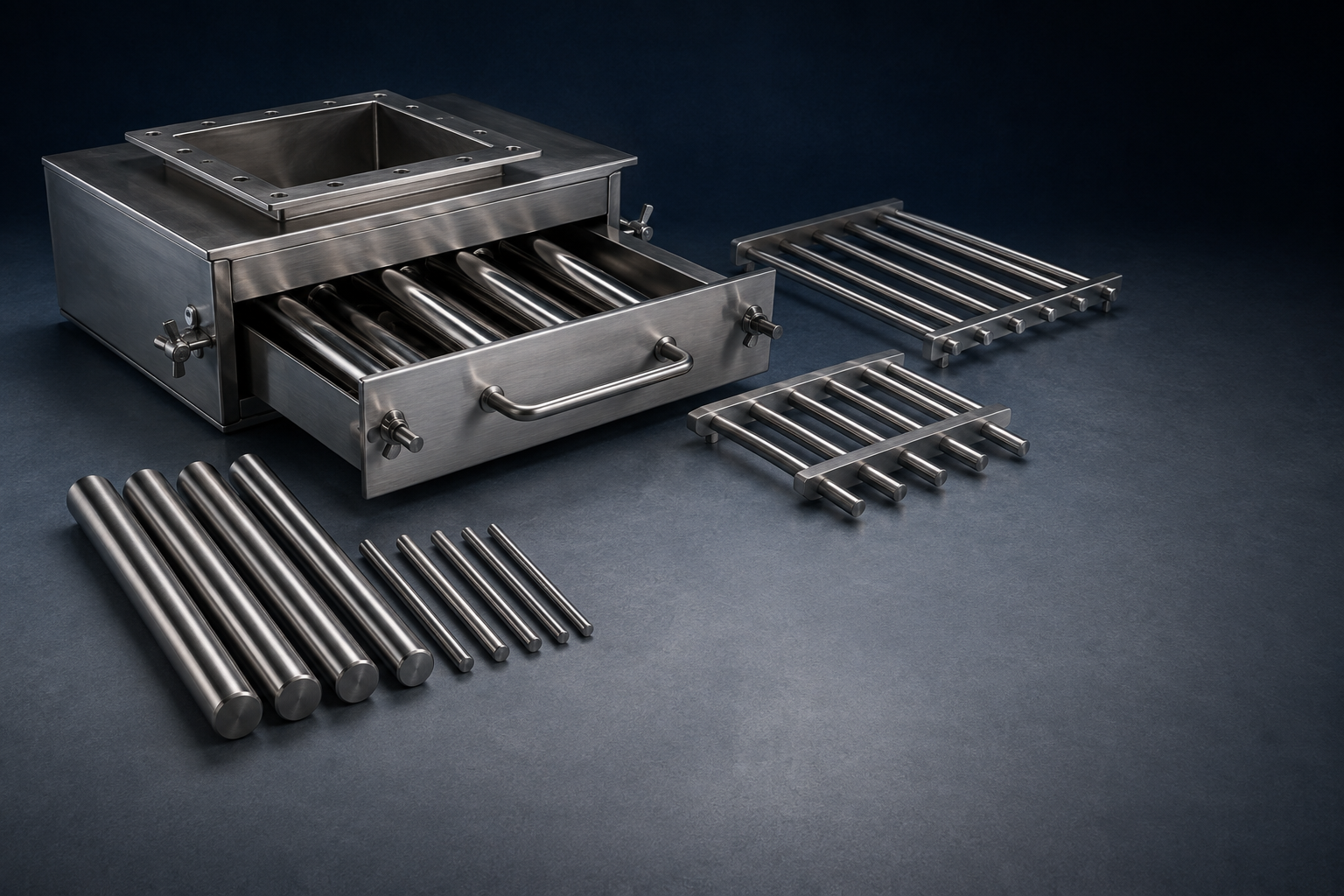 PriMagnet rod, grid and drawer magnetic separation products